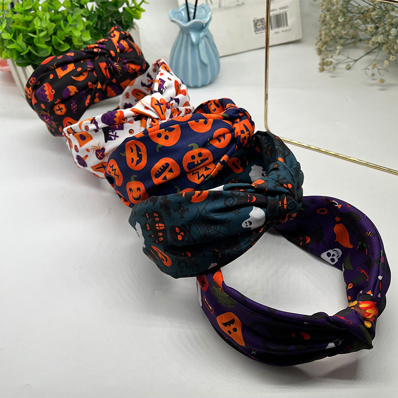 Wholesale  funny knotted satin headband